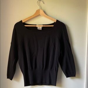 Talbots Black Crew Neck Sweater